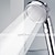 abordables Douches manuelles-1pc buse sous pression pommeau de douche abs accessoires de salle de bain haute pression économie d&#039;eau précipitations chrome douche à main pommeau de bain