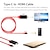 abordables Cables HDMI-usb 3.1 tipo c a adaptador de cable de audio y video compatible con hdmi modo espejo modo extensor ma m 1080p plug and play 1.8m 6ft