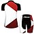 cheap Men&#039;s Clothing Sets-21Grams Women&#039;s Cycling Jersey with Shorts Short Sleeve Mountain Bike MTB Road Bike Cycling Red White Plaid Checkered Patchwork Geometic Bike Clothing Suit Spandex Polyester Breathable Ultraviolet