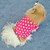 voordelige Hondenkleding-Hond kostuums Winter Hondenkleding Rood Kostuum Flanel Polka dot Casual / Dagelijks XS S M L XL
