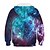 abordables Visión 3D y Geometría del Niño-Chico 3D Galaxia Sudadera Manga Larga Impresión 3D Activo Básico Niños Escuela
