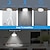 billige LED-skabslamper-6 lys timing kabinet lys garderobe lys led nattelys farvet lys dæmpbart hjem lys dekoration sensor lys inklusive installation enkle installation aaa batterier drevet 1 sæt