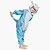 cheap Kigurumi Pajamas-Kid&#039;s Kigurumi Pajamas Monster Blue Monster Animal Onesie Pajamas Polar Fleece Blue Cosplay For Boys and Girls Animal Sleepwear Cartoon Festival / Holiday Costumes / Leotard / Onesie