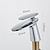 cheap Classical-Bathroom Sink Faucet, Brass Waterfall Single Handle One Hole Modern Style Bath Taps with Hot and Cold Water