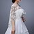 cheap Wraps &amp; Shawls-Half Sleeve Capes Lace Wedding Shawl &amp; Wrap With Lace