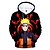 cheap Cosplay &amp; Costumes-Inspired by Naruto Cosplay Costume Hoodie Naruto Uzumaki Print Polyster Hoodie Printing For Men&#039;s / Women&#039;s / Plus Size