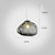 economico Luci dell&#039;isola-20 cm lampada a sospensione a led design singolo vetro galvanizzato stile nordico 220-240v