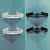 billige Badeværelseshylder-brusekabine badeværelse hyldeplads aluminium børstet sort og sølvfarvet vægbeslag trekant brusehjørne opbevaringsstativ badetilbehør enkeltlag