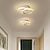 abordables Supports encastrés et semi-encastrés-1-lumière 24cm led plafonnier design circulaire simple anneau lampe de couloir en aluminium pour chambre lampe chambre balcon 110-120/220-240 22w