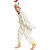 billige Kigurumi-pyjamas-Børne Kigurumi-pyjamas Høne Dyremønster Onesie-pyjamas Polarfleece Hvid Cosplay Til Drenge og piger Nattøj Med Dyr Tegneserie Festival / Højtider Kostumer / Trikot / Heldragtskostumer