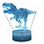 お買い得  デコレーション＆ナイトライト-恐竜 3D イリュージョンランプ 男の子用 恐竜ランプ 16色 リモコン付き スマートタッチナイトライト 男の子 女の子 子供 年齢 5 4 3 1 6 2 7 8 9 10 11歳に最適な誕生日プレゼント