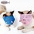 baratos Coleiras, Trelas e Peitorais para Cães-Gato Cachorro Focinheiras Prova-de-Água Respirável Retratável Sólido Malha Azul Rosa claro