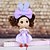 cheap Toys &amp; Games-Mousse Curly Short Hair Little Girl Wearing Dress Spring Head ABS Doll Desktop Furnishing Article(Random Color,1PCS)