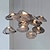 Χαμηλού Κόστους Νησιωτικά φώτα-Κρεμαστό φως led 20 cm μονό σχέδιο γυαλί επιμεταλλωμένο σκανδιναβικό στυλ 220-240v