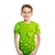 cheap Tops-Kids Boys T shirt Geometric Outdoor 3D Print Short Sleeve Active 3-12 Years Summer Green Blue Purple