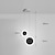voordelige Eilandlichten-15 cm cluster design hanglamp metaal mini geschilderde afwerkingen eigentijds artistiek 110-120v 220-240v