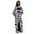 cheap Kigurumi Pajamas-Kid&#039;s Kigurumi Pajamas Zebra Onesie Pajamas Flannel Toison Black / White Cosplay For Boys and Girls Animal Sleepwear Cartoon Festival / Holiday Costumes / Leotard / Onesie / Leotard / Onesie