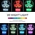 billige Indretnings- og natlamper-3d natlys jeg elsker dig illusion optisk lampe led glødende 7 farver skiftende rgb boligindretning soveværelse bordlamper til børn voksne piger hjerte