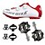 cheap Cycling Shoes-SIDEBIKE Adults&#039; Cycling Shoes With Pedals &amp; Cleats Mountain Bike Shoes Nylon Cushioning Cycling Red and White Men&#039;s Cycling Shoes / Synthetic Microfiber PU