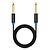 Недорогие Аудио Кабели-Соединительный кабель Audio AUX на 6,35 мм Соединительный кабель Audio AUX на 6,35 мм 6,35 мм штекер - медь, позолоченная медь 1м