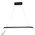 cheap Pendant Lights-1-Light 70c/90m LED Pendant Light 40W Oval Design Rectangle Aluminum Black Painted Finishes Modern Lamp for Dinning Room Resturant Coffee Bar 110-240V ONLY DIMMABLE WITH REMOTE CONTROL