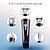 baratos Máquina de cortar cabelo-5 em 1 máquina de cortar cabelo recarregável cordless grooming kit para homens barba trimmer nariz aparador de pêlos dual shaver