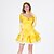 cheap Movie &amp; TV Theme Costumes-Princess Belle Dress Flower Girl Dress Women&#039;s Movie Cosplay A-Line Slip Cosplay Vacation Dress Yellow Dress Gloves Headwear Carnival Masquerade Polyester Tulle