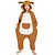 cheap Kigurumi Pajamas-Kid&#039;s Kigurumi Pajamas Kangaroo Animal Onesie Pajamas Velvet Mink Orange Cosplay For Boys and Girls Animal Sleepwear Cartoon Festival / Holiday Costumes / Leotard / Onesie