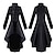 cheap Historical &amp; Vintage Costumes-Plague Doctor Retro Punk &amp; Gothic Steampunk 17th Century Cocktail Dress Dress Frock Coat Trench Coat Prom Dress Women&#039;s Costume Green / Black / Wine Vintage Cosplay Party Halloween Festival