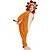 levne Kigurumi pyžama-Dětské Pyžama Kigurumi Lev Zvířecí Pyžamo Onesie polar fleece Oranžová Cosplay Pro Chlapci a dívky Animal Sleepwear Karikatura Festival / Svátek Kostýmy / Leotard / Kostýmový overal