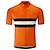 cheap Cycling Clothing-21Grams® Men&#039;s Cycling Jersey Short Sleeve Stripes Bike Mountain Bike MTB Road Bike Cycling Jersey Top Black / Orange Green Yellow UV Resistant Breathable Quick Dry Sports Clothing Apparel / Stretchy
