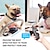 preiswerte Hundetraining-ipx7 wasserdichtes wiederaufladbares fernbedienungshalsband für haustierhunde führte 3 modi piep vibrationsschock haustierverhaltenstraining für 2 hunde