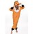 abordables Pijamas Kigurumi-Adulto Pijamas Kigurumi Zorro Animal Pijamas de una pieza Lana Polar Naranja Cosplay por Hombre y mujer Ropa de Noche de los Animales Dibujos animados Festival / Celebración Disfraces