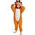 cheap Kigurumi Pajamas-Kid&#039;s Kigurumi Pajamas Lion Animal Onesie Pajamas Polar Fleece Orange Cosplay For Boys and Girls Animal Sleepwear Cartoon Festival / Holiday Costumes / Leotard / Onesie / Leotard / Onesie