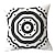 abordables style géométrique-ensemble de 9 coussin simple classique coussin vintage cercle couverture canapé décor à la maison jeter taie d&#039;oreiller extérieur coussin pour canapé canapé lit chaise noir blanc