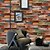 cheap Decorative Wall Stickers-2pcs DIY Self Adhensive Brick Wall Stickers Living Room Home Decor PVC Vinyl Waterproof Wall Covering Wallpaper For TV Background 56*19*2cm