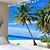 Недорогие пейзаж гобелен-настенный гобелен художественный декор одеяло занавеска скатерть для пикника висит дома спальня гостиная украшение общежития пейзаж море океан пляж кокосовая пальма