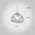 Χαμηλού Κόστους Νησιωτικά φώτα-Κρεμαστό φως led 20 cm μονό σχέδιο γυαλί επιμεταλλωμένο σκανδιναβικό στυλ 220-240v