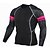 cheap Running Tops-JACK CORDEE Men&#039;s Long Sleeve Compression Shirt Running Shirt Running Base Layer Stripe-Trim Top Athletic Winter Moisture Wicking Breathable Soft Running Active Training Jogging Sportswear Red