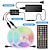 cheap LED Strip Lights-4x5M Light Sets 600 LEDs 5050 SMD 10mm 1x 1 To 4 Cable Connector 1Set Mounting Bracket 1 DC Cables 1 set RGB Multi Color Waterproof APP Control Party 12 V