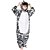 cheap Kigurumi Pajamas-Kid&#039;s Kigurumi Pajamas Zebra Onesie Pajamas Flannel Toison Black / White Cosplay For Boys and Girls Animal Sleepwear Cartoon Festival / Holiday Costumes / Leotard / Onesie / Leotard / Onesie