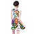 cheap Dresses-Kids Little Girls&#039; Dress Unicorn Rainbow Plaid Geometric Print Rainbow Knee-length Sleeveless Basic Cute Dresses Children&#039;s Day Regular Fit