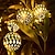 Χαμηλού Κόστους LED Φωτολωρίδες-φώτα ραμαζανιού ιντ led μαροκινά φωτάκια κήπου κρεμαστά φαναράκι νεράιδα φως εξωτερικού χώρου Χριστουγεννιάτικη διακόσμηση ελαφριά αλυσίδα μπαταρίας αα