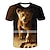 ieftine tricouri 3d pentru băieți-Băieți 3D Animal Bloc Culoare #D Tricou Manșon scurt Tipărire 3D Vară Șic Stradă De Bază Poliester Spandex Copii