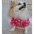 voordelige Hondenkleding-Hond kostuums Winter Hondenkleding Rood Kostuum Flanel Polka dot Casual / Dagelijks XS S M L XL