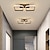abordables Montajes al ras y montajes semi al ras-50,5 cm diseño de línea cuadrada luces empotradas acabados pintados en aluminio led moderno 220-240v