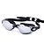 cheap Swim Goggles-Swimming Goggles Waterproof Anti-Fog Adjustable Size Prescription UV Protection Mirrored For Silica Gel PC Whites Grays Blacks Gray Black Blue