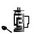 Недорогие Кофеварки и кофемашины-French Pressure Pot Household Glass Coffee Pot Tea Maker French Filter Pressure Pot V shape spout 300-800ml