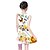 baratos Vestidos-Infantil Pouco Para Meninas Vestido Borboleta Flor do sol Floral Plantas Animal Estampado Arco-íris Altura dos Joelhos Sem Manga Básico Estilo bonito Vestidos Dia da Criança Normal