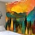 cheap Landscape Tapestry-Mountain Sunrise Wall Tapestry Art Decor Blanket Curtain Picnic Tablecloth Hanging Home Bedroom Living Room Dorm Decoration Landscape Golden Sunset Forest Ink